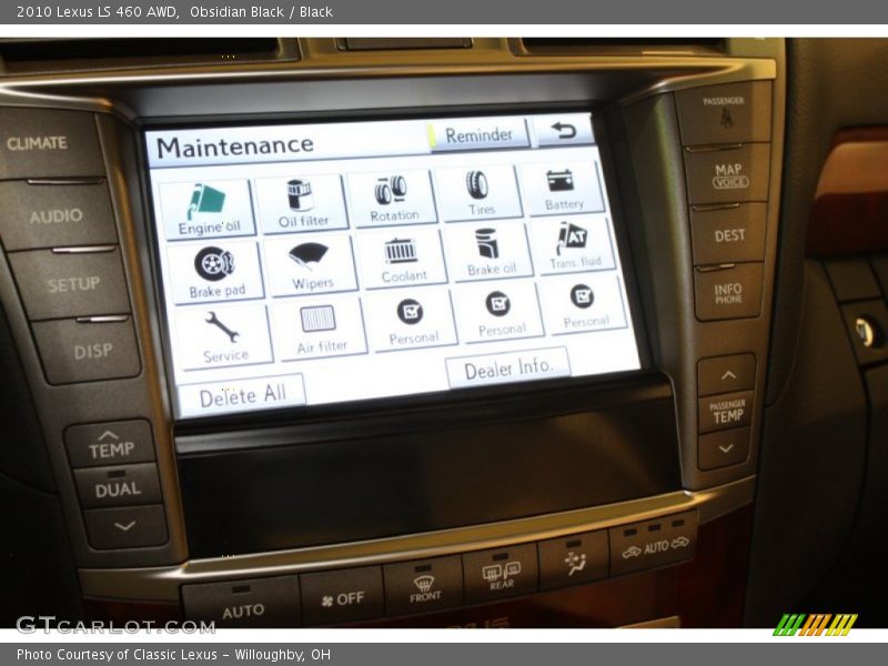 Obsidian Black / Black 2010 Lexus LS 460 AWD