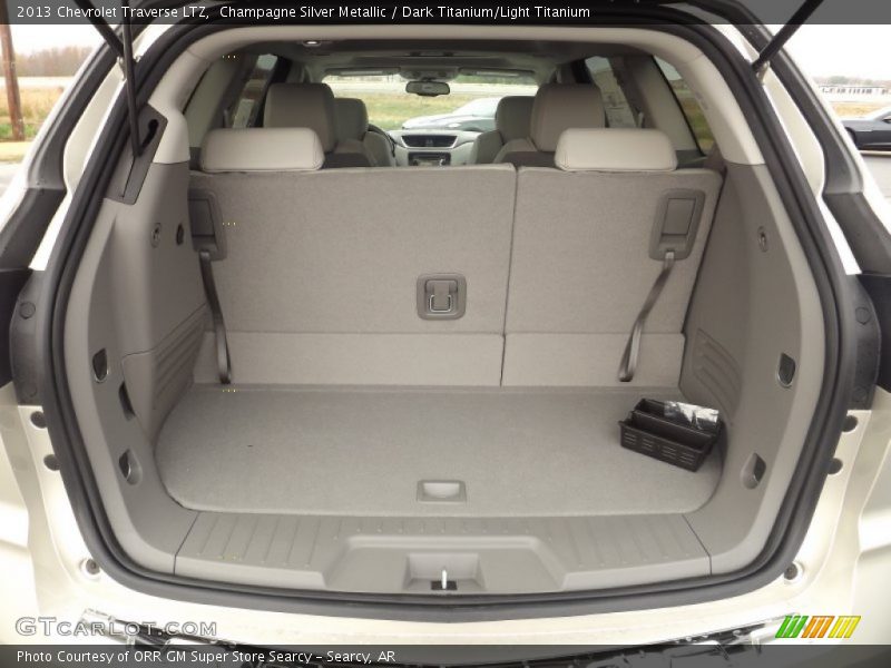 Champagne Silver Metallic / Dark Titanium/Light Titanium 2013 Chevrolet Traverse LTZ