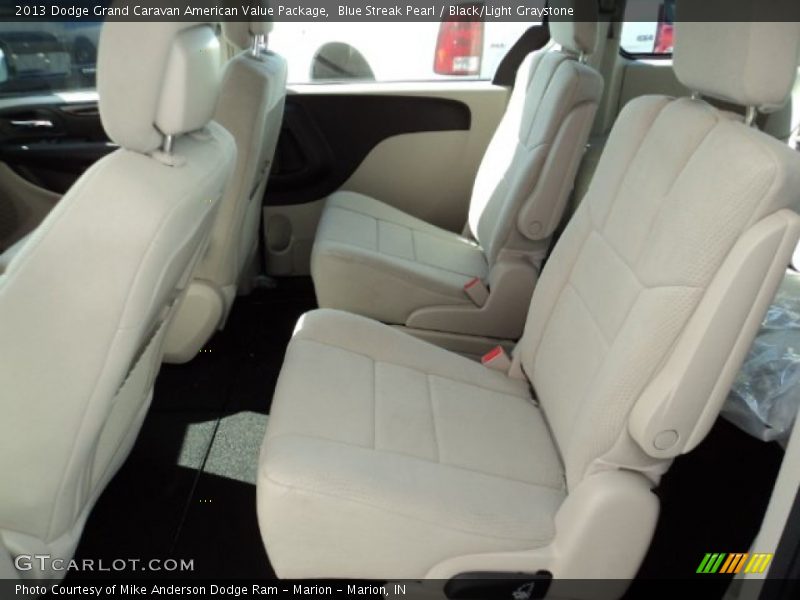 Blue Streak Pearl / Black/Light Graystone 2013 Dodge Grand Caravan American Value Package