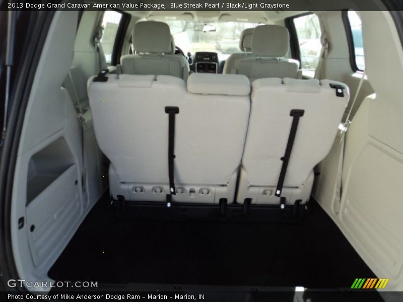 Blue Streak Pearl / Black/Light Graystone 2013 Dodge Grand Caravan American Value Package