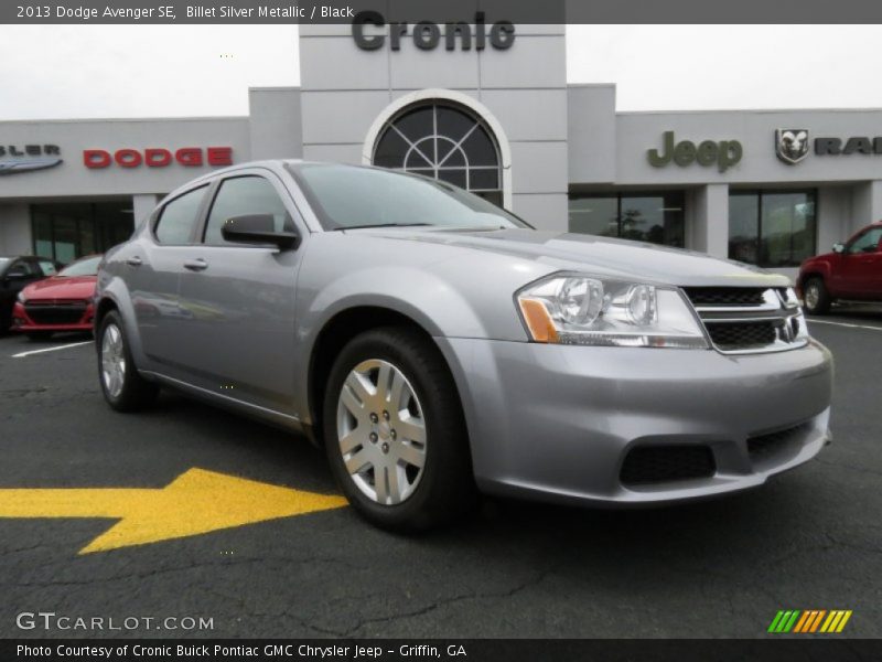 Billet Silver Metallic / Black 2013 Dodge Avenger SE