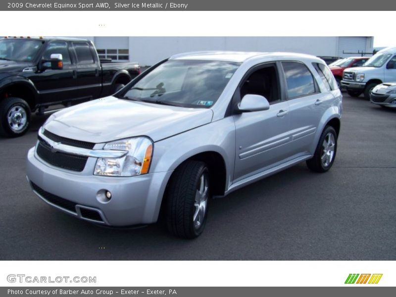 Silver Ice Metallic / Ebony 2009 Chevrolet Equinox Sport AWD