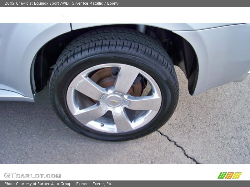 Silver Ice Metallic / Ebony 2009 Chevrolet Equinox Sport AWD