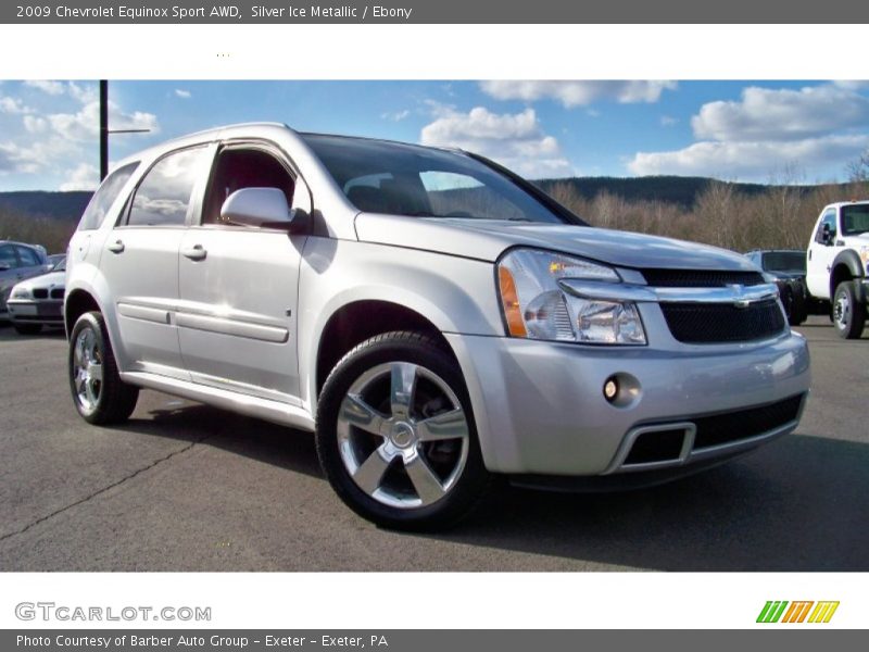 Silver Ice Metallic / Ebony 2009 Chevrolet Equinox Sport AWD