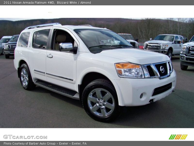 Blizzard White / Almond 2011 Nissan Armada Platinum 4WD