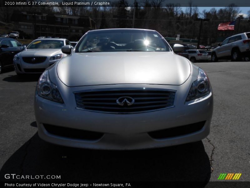 Liquid Platinum / Graphite 2010 Infiniti G 37 Convertible