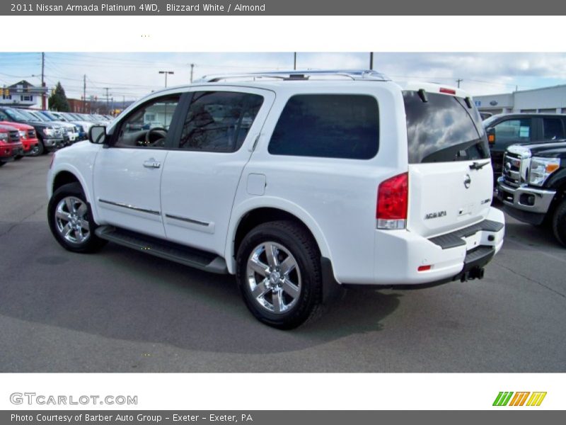 Blizzard White / Almond 2011 Nissan Armada Platinum 4WD