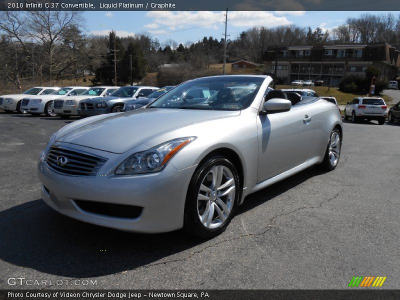 Liquid Platinum / Graphite 2010 Infiniti G 37 Convertible