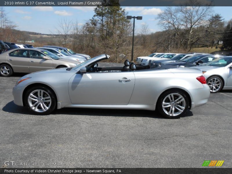 Liquid Platinum / Graphite 2010 Infiniti G 37 Convertible
