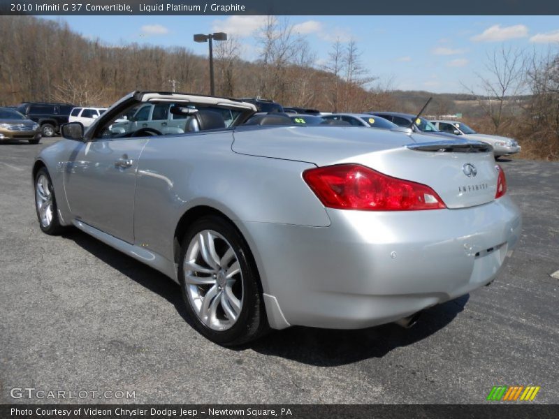 Liquid Platinum / Graphite 2010 Infiniti G 37 Convertible
