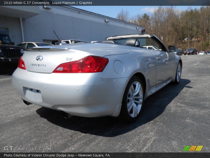 Liquid Platinum / Graphite 2010 Infiniti G 37 Convertible
