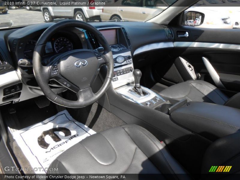 Liquid Platinum / Graphite 2010 Infiniti G 37 Convertible
