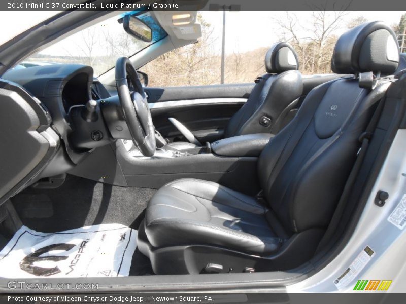 Liquid Platinum / Graphite 2010 Infiniti G 37 Convertible
