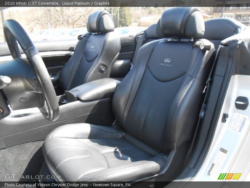Liquid Platinum / Graphite 2010 Infiniti G 37 Convertible