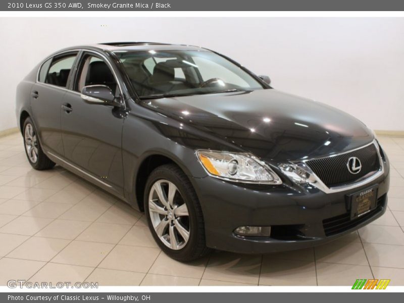 Smokey Granite Mica / Black 2010 Lexus GS 350 AWD