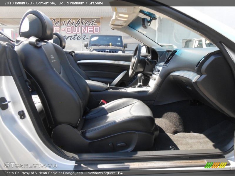 Liquid Platinum / Graphite 2010 Infiniti G 37 Convertible