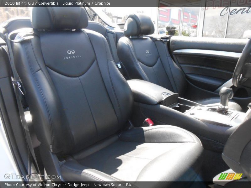 Liquid Platinum / Graphite 2010 Infiniti G 37 Convertible