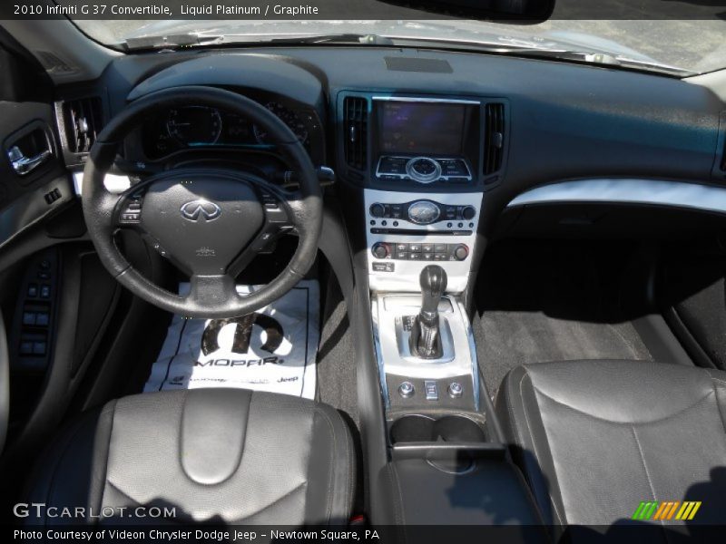 Liquid Platinum / Graphite 2010 Infiniti G 37 Convertible