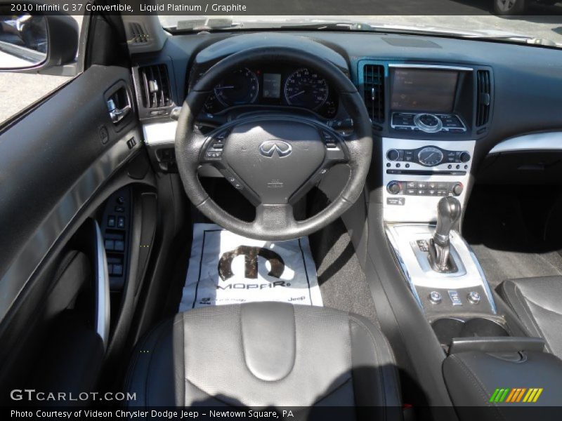 Liquid Platinum / Graphite 2010 Infiniti G 37 Convertible