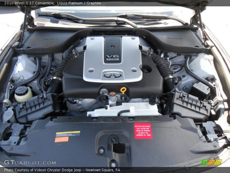Liquid Platinum / Graphite 2010 Infiniti G 37 Convertible
