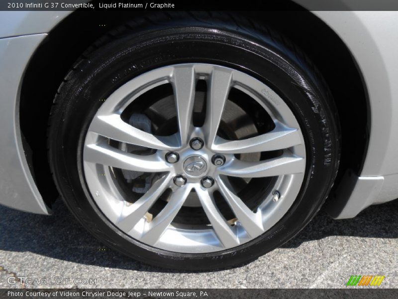 Liquid Platinum / Graphite 2010 Infiniti G 37 Convertible