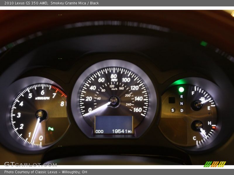 Smokey Granite Mica / Black 2010 Lexus GS 350 AWD