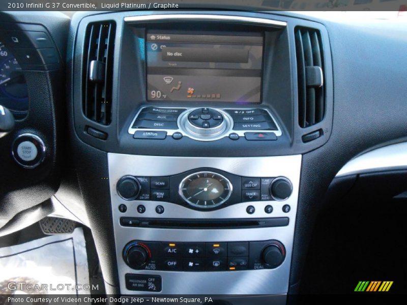 Liquid Platinum / Graphite 2010 Infiniti G 37 Convertible