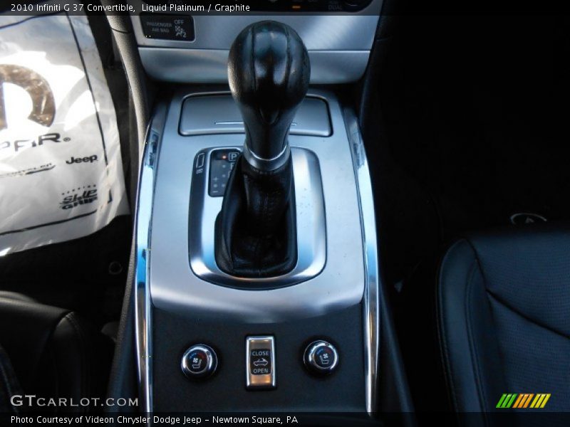 Liquid Platinum / Graphite 2010 Infiniti G 37 Convertible