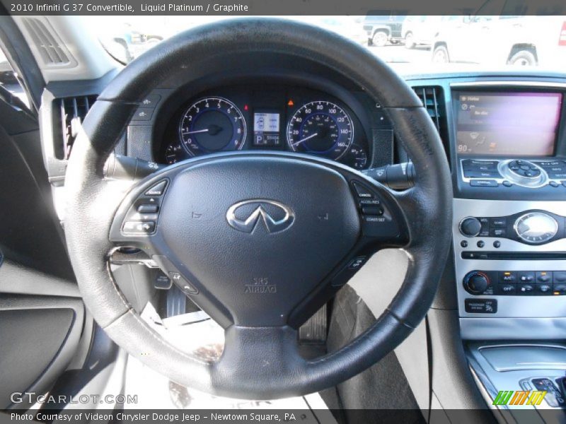 Liquid Platinum / Graphite 2010 Infiniti G 37 Convertible
