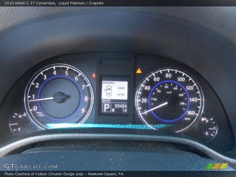 Liquid Platinum / Graphite 2010 Infiniti G 37 Convertible