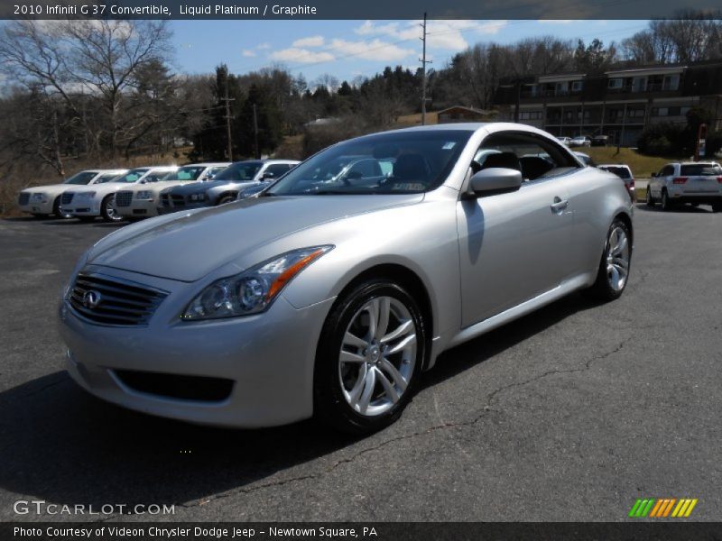 Liquid Platinum / Graphite 2010 Infiniti G 37 Convertible