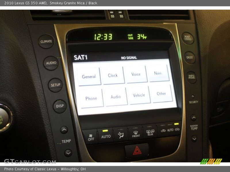 Smokey Granite Mica / Black 2010 Lexus GS 350 AWD