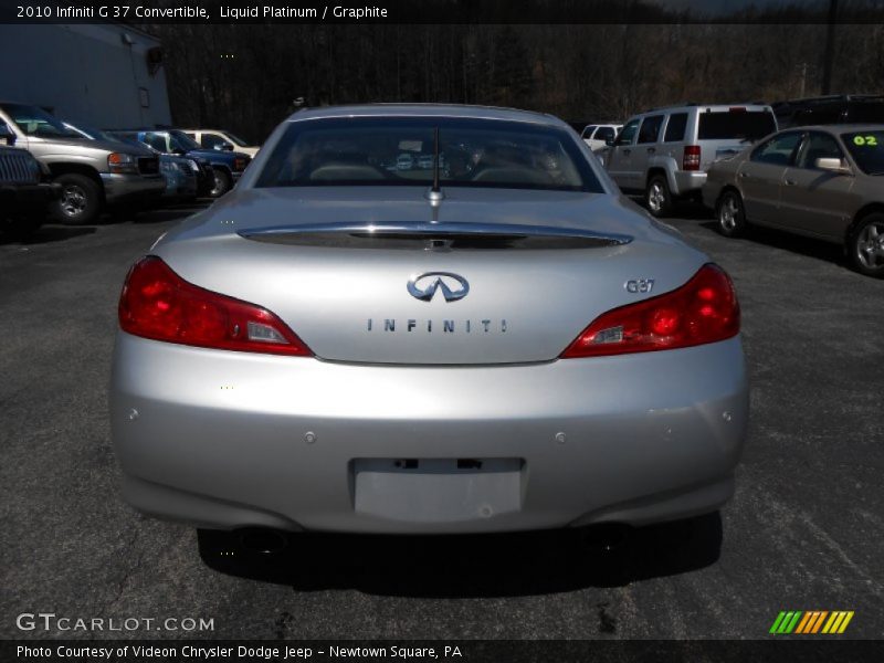 Liquid Platinum / Graphite 2010 Infiniti G 37 Convertible