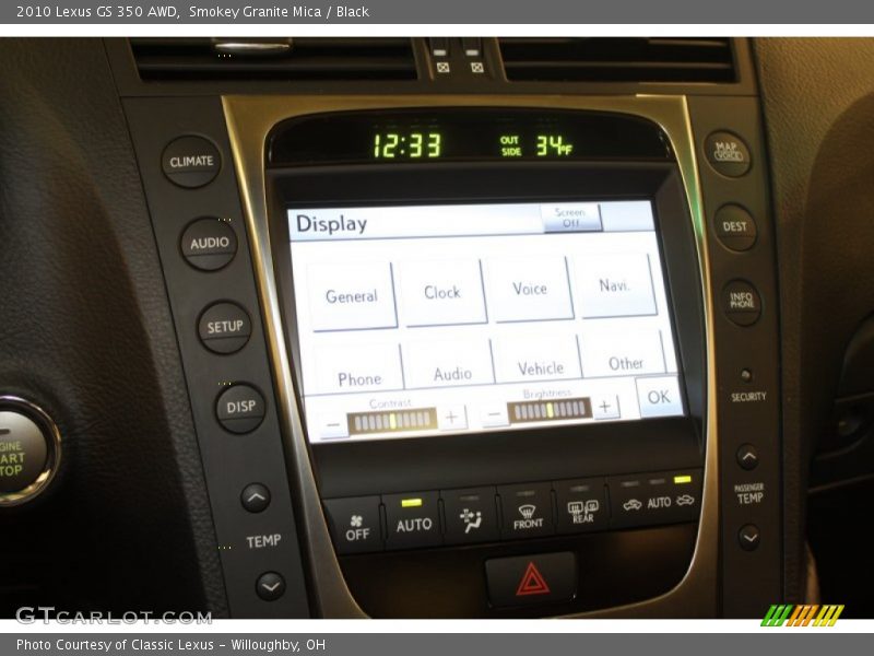 Smokey Granite Mica / Black 2010 Lexus GS 350 AWD