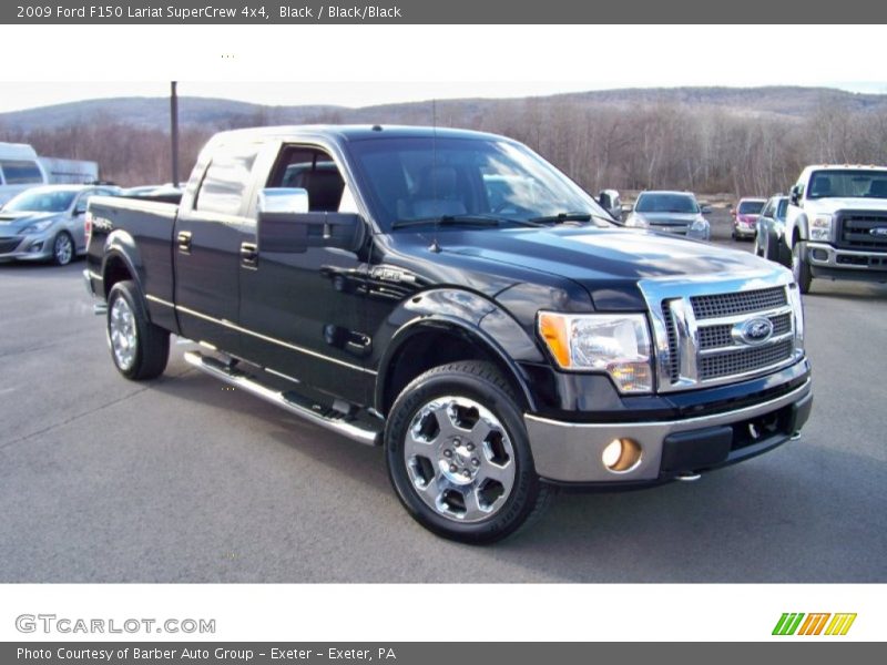 Black / Black/Black 2009 Ford F150 Lariat SuperCrew 4x4