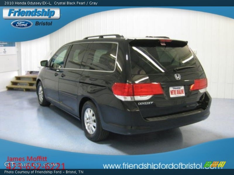 Crystal Black Pearl / Gray 2010 Honda Odyssey EX-L