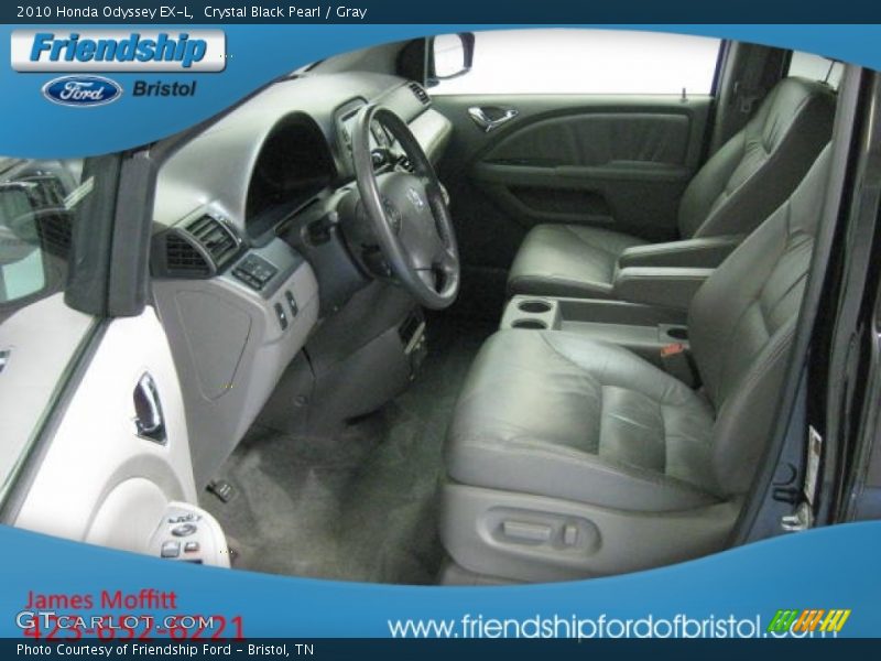 Crystal Black Pearl / Gray 2010 Honda Odyssey EX-L
