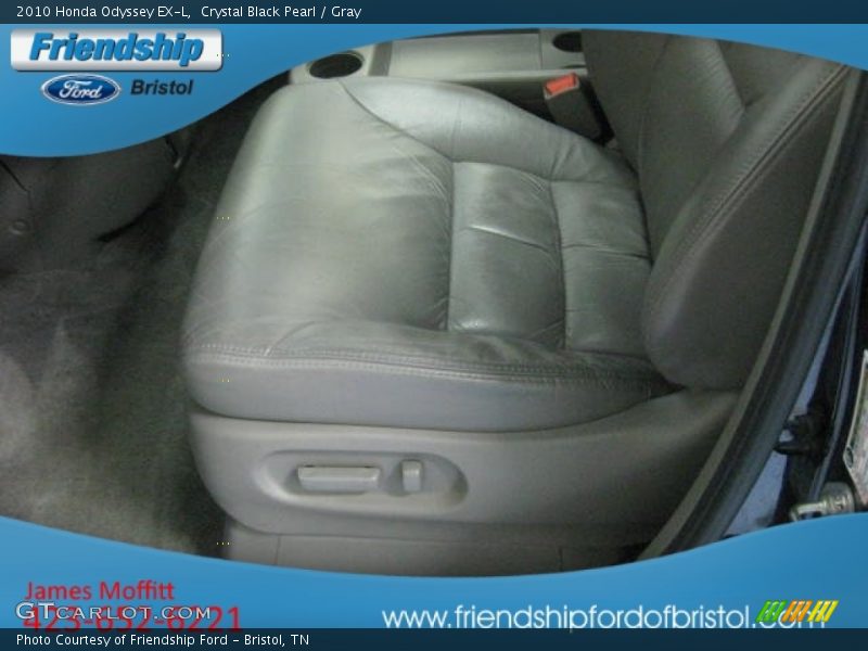 Crystal Black Pearl / Gray 2010 Honda Odyssey EX-L