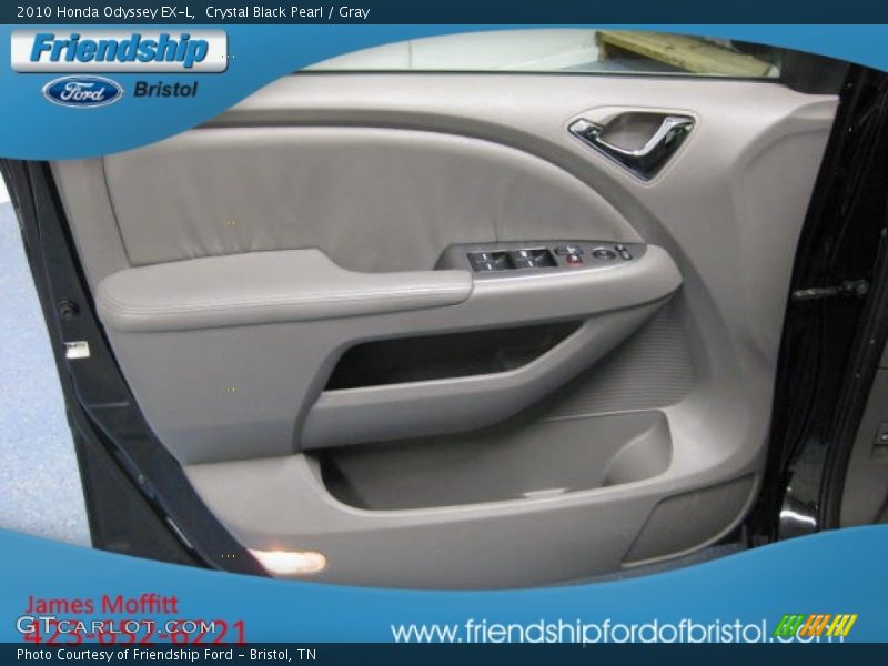 Crystal Black Pearl / Gray 2010 Honda Odyssey EX-L
