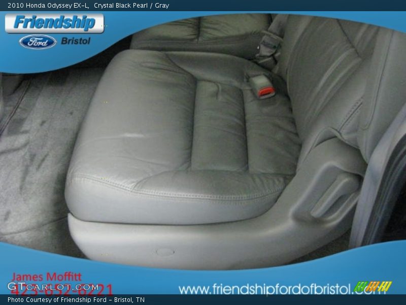 Crystal Black Pearl / Gray 2010 Honda Odyssey EX-L