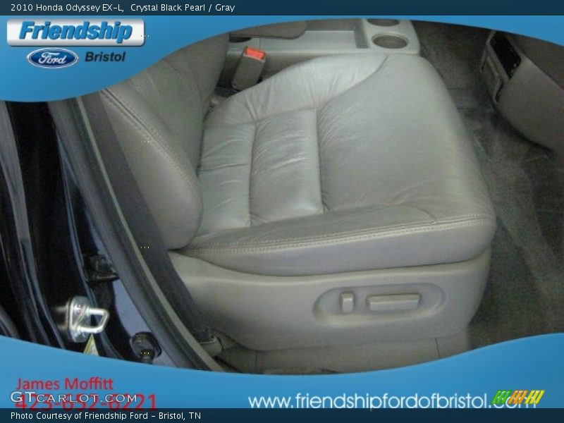 Crystal Black Pearl / Gray 2010 Honda Odyssey EX-L