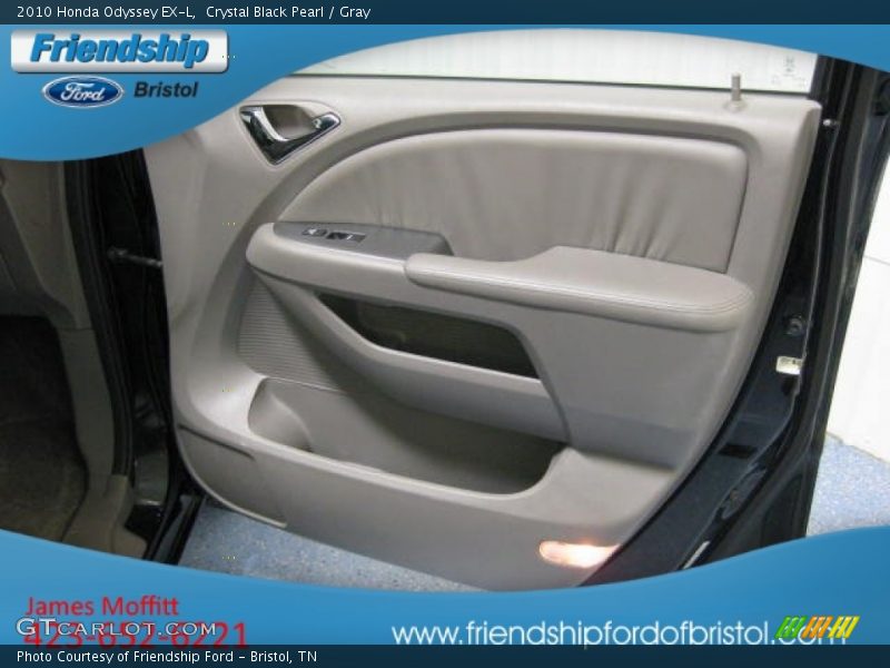 Crystal Black Pearl / Gray 2010 Honda Odyssey EX-L