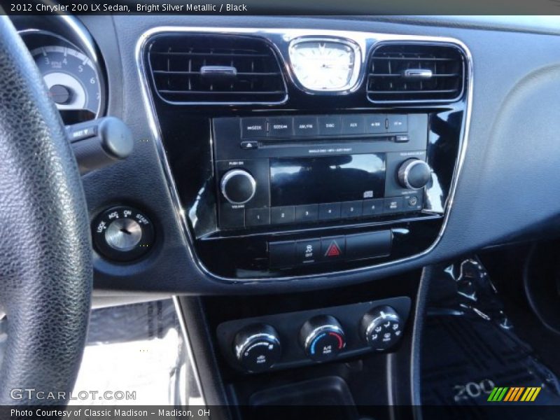 Bright Silver Metallic / Black 2012 Chrysler 200 LX Sedan