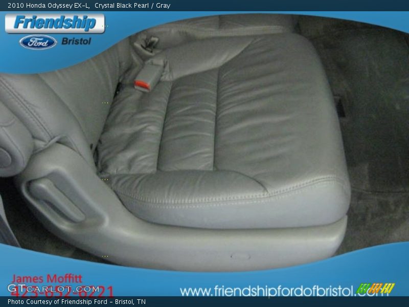 Crystal Black Pearl / Gray 2010 Honda Odyssey EX-L