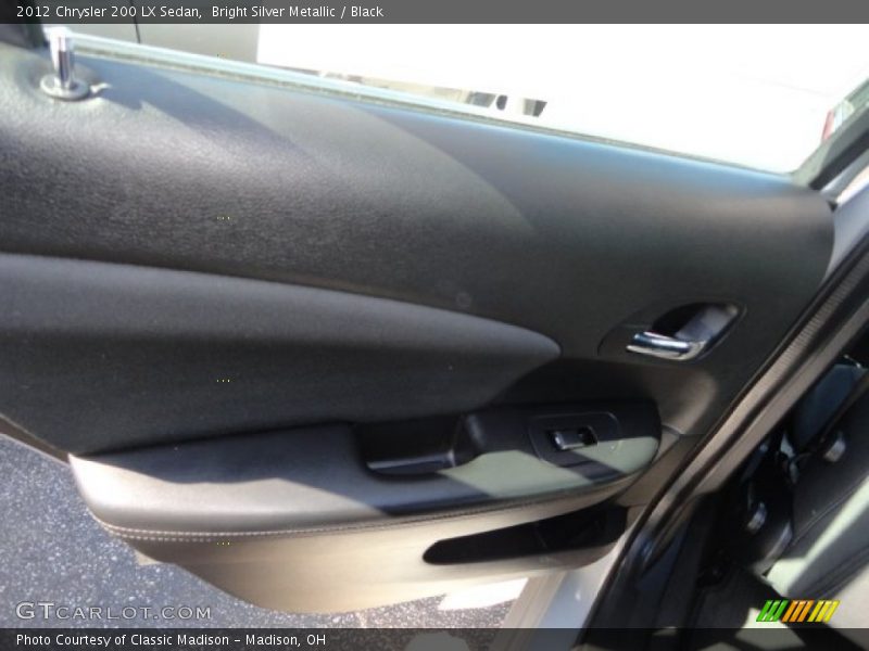 Bright Silver Metallic / Black 2012 Chrysler 200 LX Sedan
