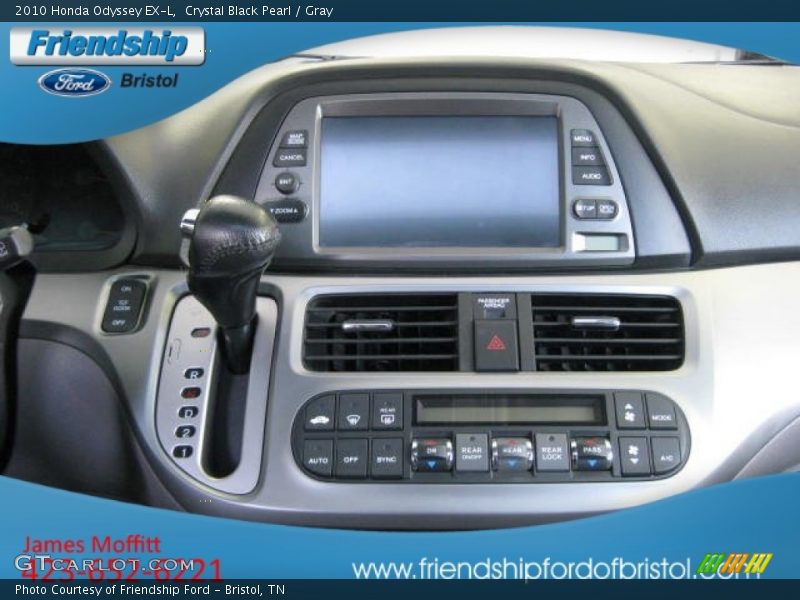 Crystal Black Pearl / Gray 2010 Honda Odyssey EX-L
