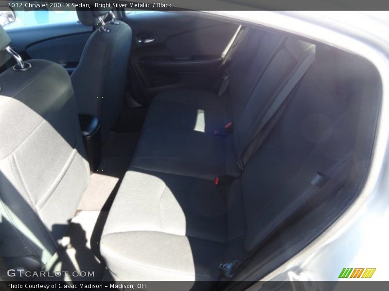 Bright Silver Metallic / Black 2012 Chrysler 200 LX Sedan