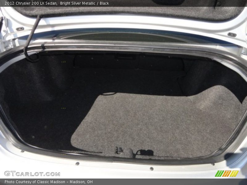 Bright Silver Metallic / Black 2012 Chrysler 200 LX Sedan