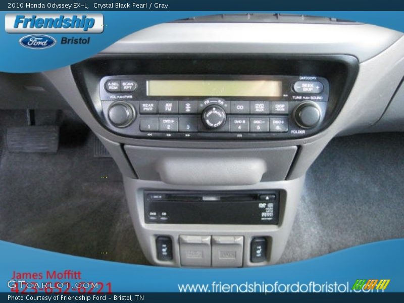 Crystal Black Pearl / Gray 2010 Honda Odyssey EX-L