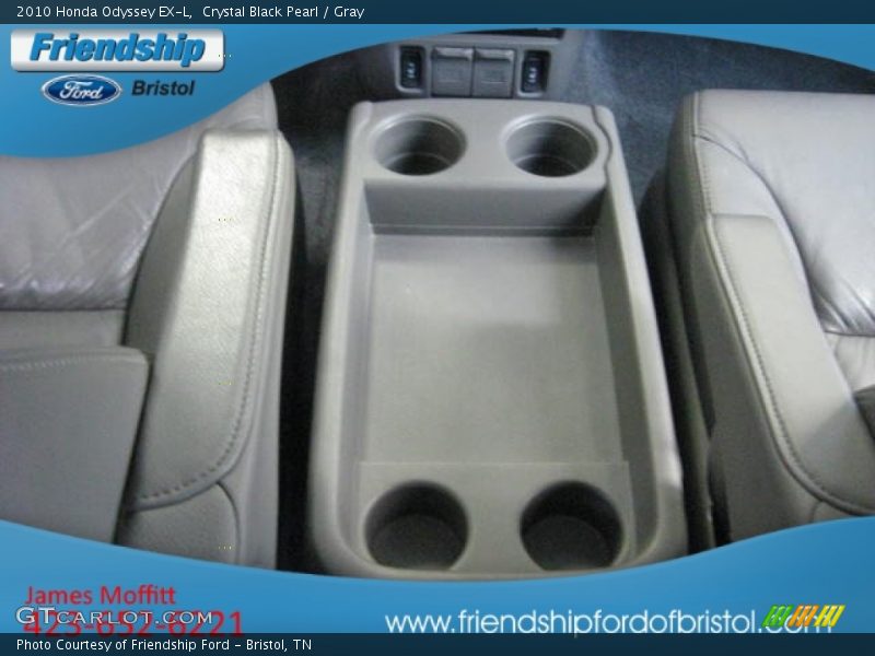 Crystal Black Pearl / Gray 2010 Honda Odyssey EX-L